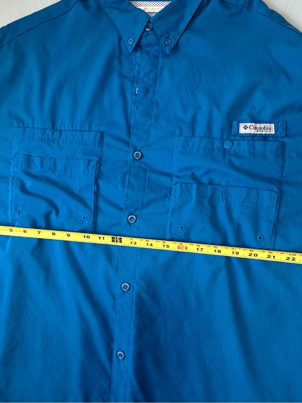 Columbia PFG Tamiami II Fishing Shirt – XXL Long Sleeve Bright turquoise - Picture 7 of 7